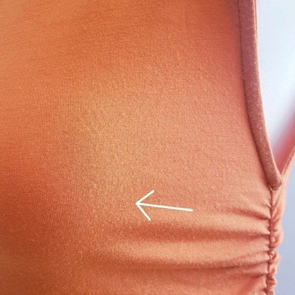 NWT Rachel Pally Sylvia Ruched Sleeveless Dress Zinnia Orange - Picture 8 of 8